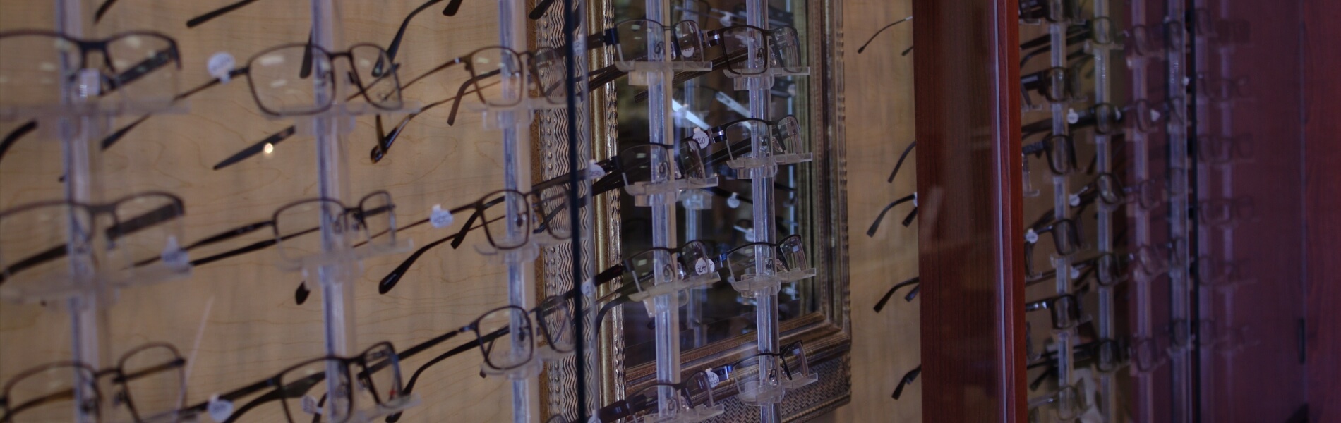 another wall of glasses